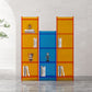 Closed Back Plastic Bookcase Scandinavian Style Bookshelf for Home Office Study Room Clearhalo 'Bookcases' 'furn' 'furn_bookcases' 'Furniture' 'furniture_bookcases' 'Office Furniture' 4859148