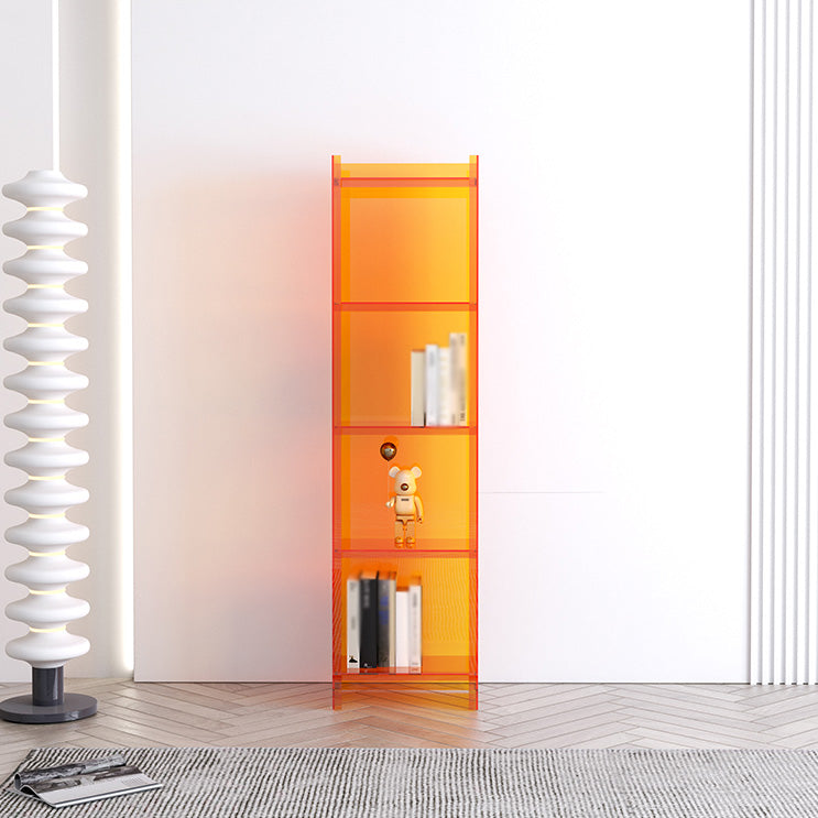 Closed Back Plastic Bookcase Scandinavian Style Bookshelf for Home Office Study Room Clearhalo 'Bookcases' 'furn' 'furn_bookcases' 'Furniture' 'furniture_bookcases' 'Office Furniture' 4859166