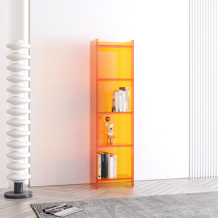 Closed Back Plastic Bookcase Scandinavian Style Bookshelf for Home Office Study Room Clearhalo 'Bookcases' 'furn' 'furn_bookcases' 'Furniture' 'furniture_bookcases' 'Office Furniture' 4859168