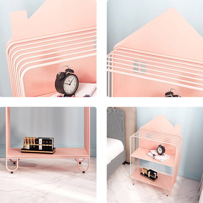 Open Back Metal Bookshelf Scandinavian Style Bookcase for Home Study Room Clearhalo 'Bookcases' 'furn' 'furn_bookcases' 'Furniture' 'furniture_bookcases' 'Office Furniture' 4859184