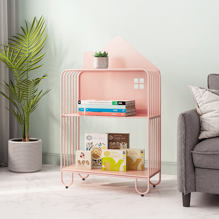 Open Back Metal Bookshelf Scandinavian Style Bookcase for Home Study Room Clearhalo 'Bookcases' 'furn' 'furn_bookcases' 'Furniture' 'furniture_bookcases' 'Office Furniture' 4859188