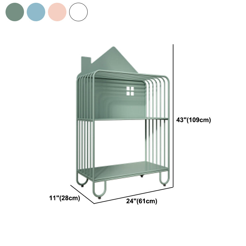 Open Back Metal Bookshelf Scandinavian Style Bookcase for Home Study Room Clearhalo 'Bookcases' 'furn' 'furn_bookcases' 'Furniture' 'furniture_bookcases' 'Office Furniture' 4859193