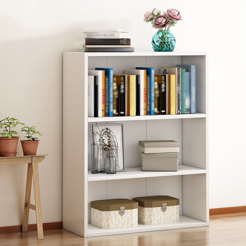 Scandinavian Manufactured Wood Standard Bookshelf Vertical Bookshelf for Living Room 23.6"L x 9.4"W x 31.5"H White Bookcases Clearhalo 'Bookcases' 'furn' 'furn_bookcases' 'Furniture' 'furniture_bookcases' 'Office Furniture' 4859199