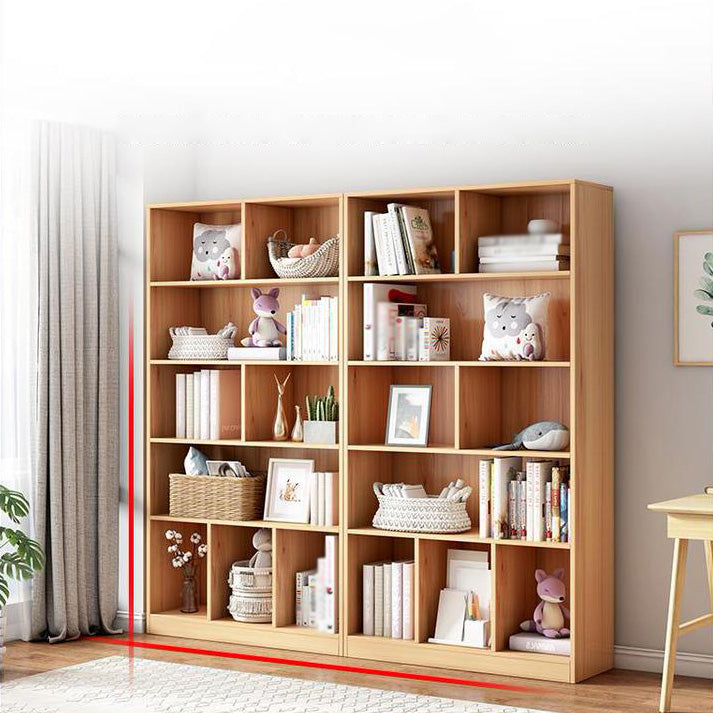 Scandinavian Manufactured Wood Standard Bookshelf Vertical Bookshelf for Living Room Clearhalo 'Bookcases' 'furn' 'furn_bookcases' 'Furniture' 'furniture_bookcases' 'Office Furniture' 4859200