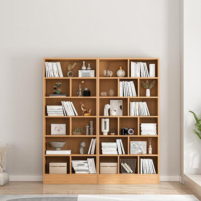 Scandinavian Manufactured Wood Standard Bookshelf Vertical Bookshelf for Living Room Clearhalo 'Bookcases' 'furn' 'furn_bookcases' 'Furniture' 'furniture_bookcases' 'Office Furniture' 4859206