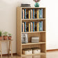 Scandinavian Manufactured Wood Standard Bookshelf Vertical Bookshelf for Living Room 23.6"L x 9.4"W x 41.7"H Natural Bookcases Clearhalo 'Bookcases' 'furn' 'furn_bookcases' 'Furniture' 'furniture_bookcases' 'Office Furniture' 4859209