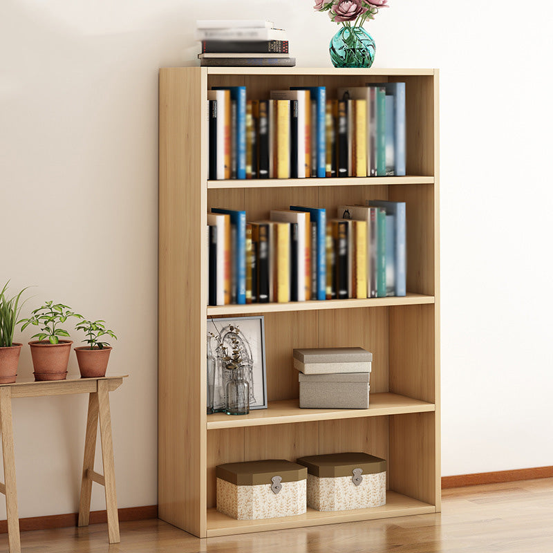 Scandinavian Manufactured Wood Standard Bookshelf Vertical Bookshelf for Living Room 23.6"L x 9.4"W x 41.7"H Natural Bookcases Clearhalo 'Bookcases' 'furn' 'furn_bookcases' 'Furniture' 'furniture_bookcases' 'Office Furniture' 4859209