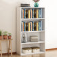 Scandinavian Manufactured Wood Standard Bookshelf Vertical Bookshelf for Living Room 23.6"L x 9.4"W x 41.7"H White Bookcases Clearhalo 'Bookcases' 'furn' 'furn_bookcases' 'Furniture' 'furniture_bookcases' 'Office Furniture' 4859212