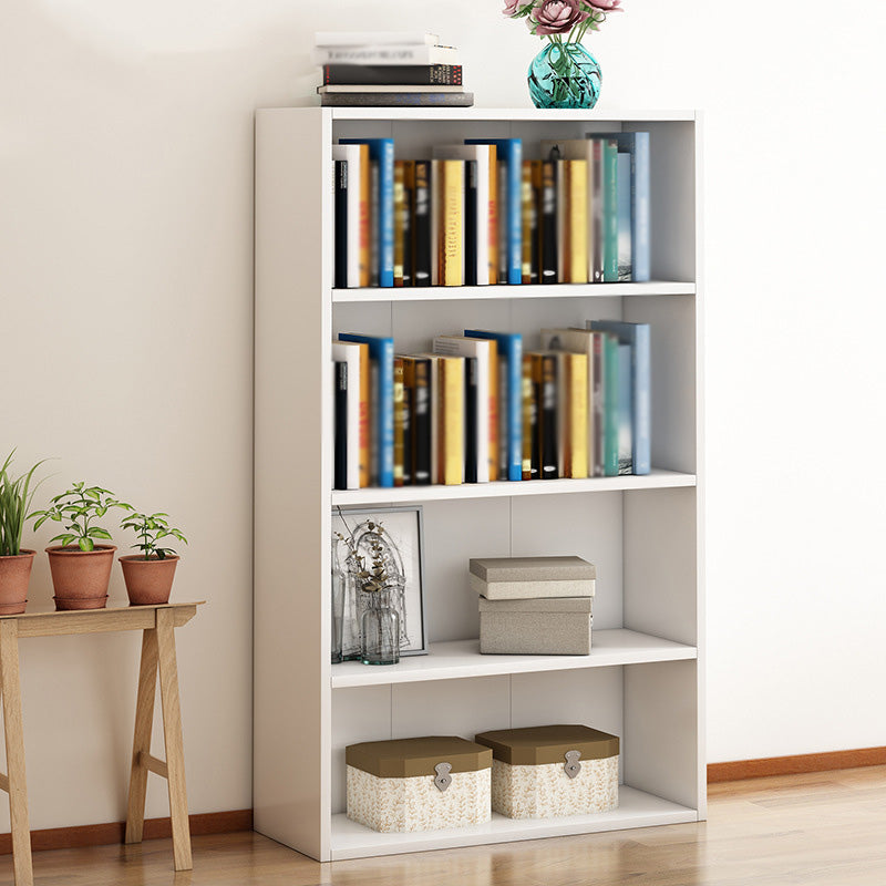 Scandinavian Manufactured Wood Standard Bookshelf Vertical Bookshelf for Living Room 23.6"L x 9.4"W x 41.7"H White Bookcases Clearhalo 'Bookcases' 'furn' 'furn_bookcases' 'Furniture' 'furniture_bookcases' 'Office Furniture' 4859212