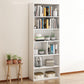 Scandinavian Manufactured Wood Standard Bookshelf Vertical Bookshelf for Living Room 23.6"L x 9.4"W x 62.2"H White Bookcases Clearhalo 'Bookcases' 'furn' 'furn_bookcases' 'Furniture' 'furniture_bookcases' 'Office Furniture' 4859216