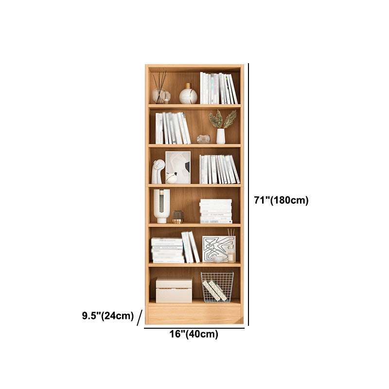 Scandinavian Manufactured Wood Standard Bookshelf Vertical Bookshelf for Living Room Clearhalo 'Bookcases' 'furn' 'furn_bookcases' 'Furniture' 'furniture_bookcases' 'Office Furniture' 4859225