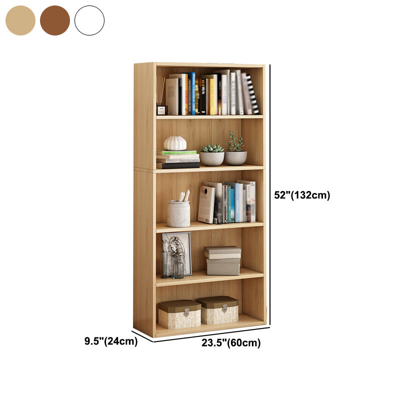 Scandinavian Manufactured Wood Standard Bookshelf Vertical Bookshelf for Living Room Clearhalo 'Bookcases' 'furn' 'furn_bookcases' 'Furniture' 'furniture_bookcases' 'Office Furniture' 4859228
