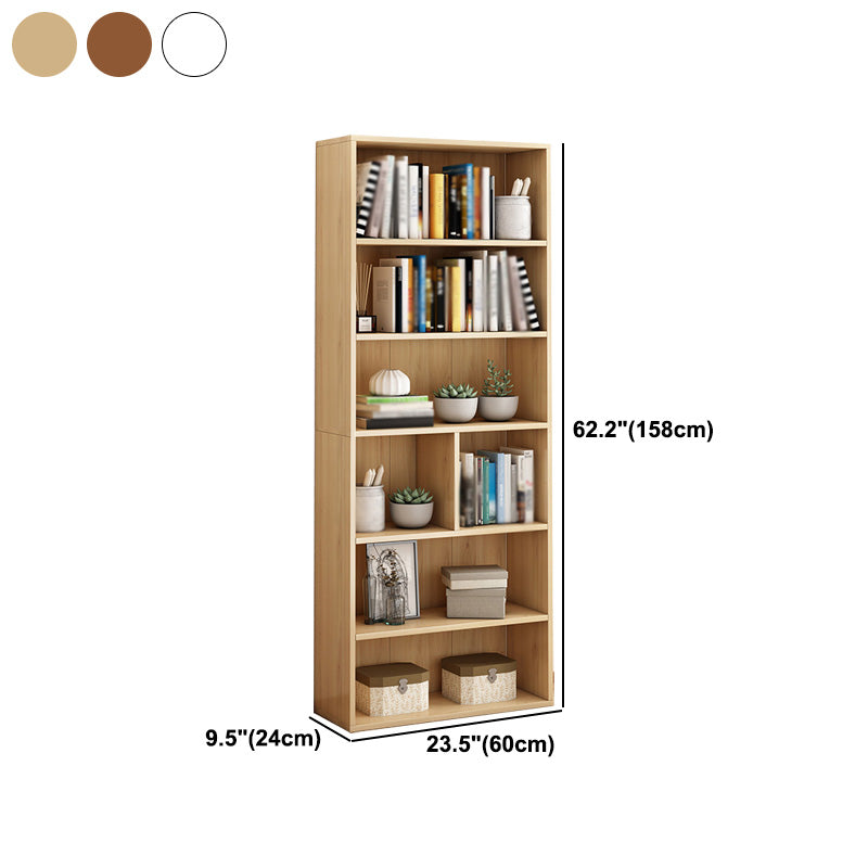 Scandinavian Manufactured Wood Standard Bookshelf Vertical Bookshelf for Living Room Clearhalo 'Bookcases' 'furn' 'furn_bookcases' 'Furniture' 'furniture_bookcases' 'Office Furniture' 4859229