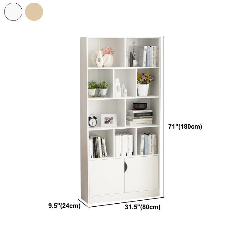 Scandinavian Manufactured Wood Standard Bookshelf Vertical Bookshelf for Living Room Clearhalo 'Bookcases' 'furn' 'furn_bookcases' 'Furniture' 'furniture_bookcases' 'Office Furniture' 4859233