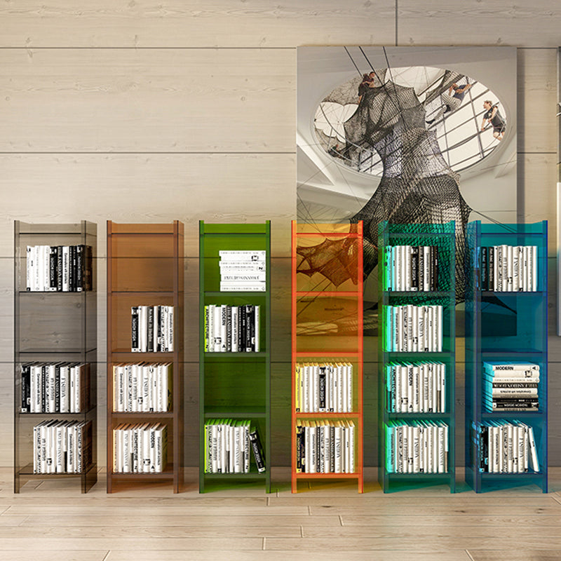 Vertical Scandinavian Standard Bookshelf with Acrylic Frame and Shelf Clearhalo 'Bookcases' 'furn' 'furn_bookcases' 'Furniture' 'furniture_bookcases' 'Office Furniture' 4859235