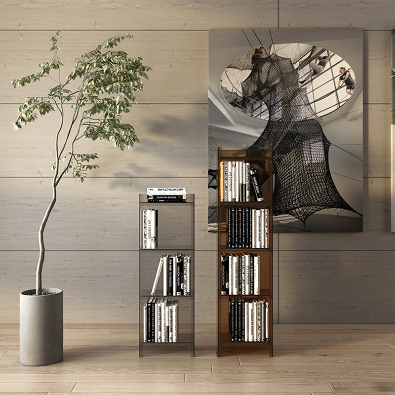 Vertical Scandinavian Standard Bookshelf with Acrylic Frame and Shelf Clearhalo 'Bookcases' 'furn' 'furn_bookcases' 'Furniture' 'furniture_bookcases' 'Office Furniture' 4859237