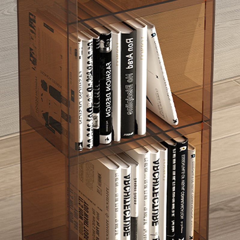 Vertical Scandinavian Standard Bookshelf with Acrylic Frame and Shelf Clearhalo 'Bookcases' 'furn' 'furn_bookcases' 'Furniture' 'furniture_bookcases' 'Office Furniture' 4859249