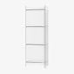 Vertical Scandinavian Standard Bookshelf with Acrylic Frame and Shelf 15.7"L x 9.8"W x 46.5"H Clear Clearhalo 'Bookcases' 'furn' 'furn_bookcases' 'Furniture' 'furniture_bookcases' 'Office Furniture' 4859253