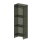Vertical Scandinavian Standard Bookshelf with Acrylic Frame and Shelf 15.7"L x 9.8"W x 46.5"H Black Clear Clearhalo 'Bookcases' 'furn' 'furn_bookcases' 'Furniture' 'furniture_bookcases' 'Office Furniture' 4859262