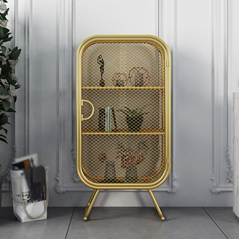 Scandinavian Vertical Standard Bookcase Iron Bookcase with Door Clearhalo 'Bookcases' 'furn' 'furn_bookcases' 'Furniture' 'furniture_bookcases' 'Office Furniture' 4859288