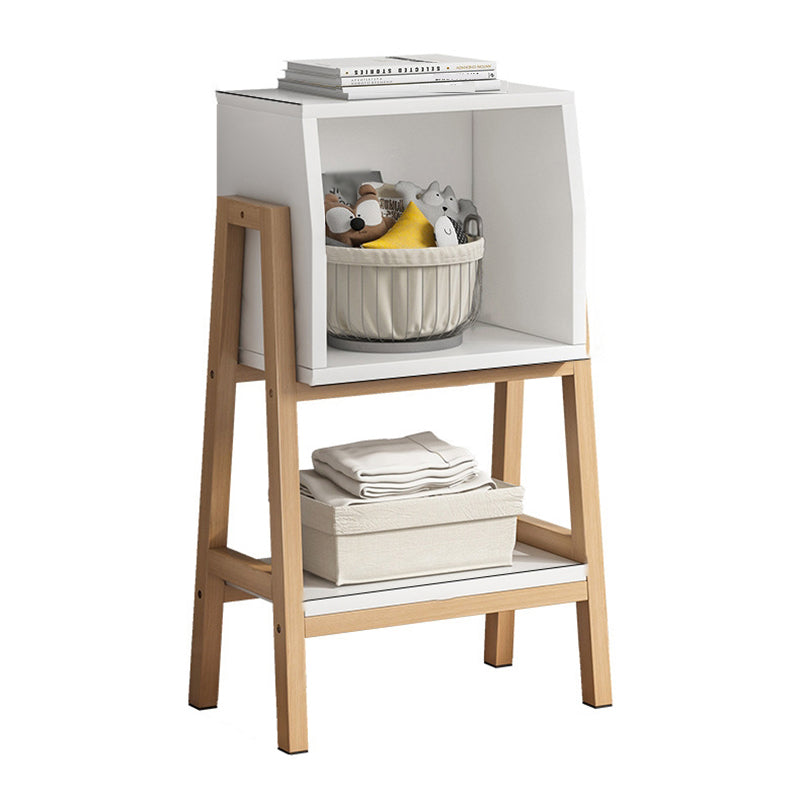 Modern Style Open Bookshelf Wooden Shelf Bookcase for Home Use 15"L x 11"W x 31.5"H White No Drawer Clearhalo 'Bookcases' 'furn' 'furn_bookcases' 'Furniture' 'furniture_bookcases' 'Office Furniture' 4859314