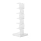 Metal Geometric Bookcase Modern Style Closed Back Book Shelf for Home Office 13.8"L x 13.8"W x 42.9"H White Clearhalo 'Bookcases' 'furn' 'furn_bookcases' 'Furniture' 'furniture_bookcases' 'Office Furniture' 4859329