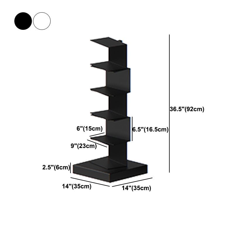 Metal Geometric Bookcase Modern Style Closed Back Book Shelf for Home Office Clearhalo 'Bookcases' 'furn' 'furn_bookcases' 'Furniture' 'furniture_bookcases' 'Office Furniture' 4859341