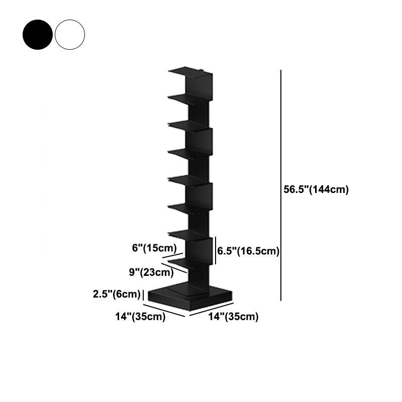 Metal Geometric Bookcase Modern Style Closed Back Book Shelf for Home Office Clearhalo 'Bookcases' 'furn' 'furn_bookcases' 'Furniture' 'furniture_bookcases' 'Office Furniture' 4859345
