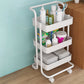 Open Industrial Etagere Bookshelf Steel Frame Plastic Shelf Bookshelf with Caster Wheels Clearhalo 'Bookcases' 'furn' 'furn_bookcases' 'Furniture' 'furniture_bookcases' 'Office Furniture' 4859351