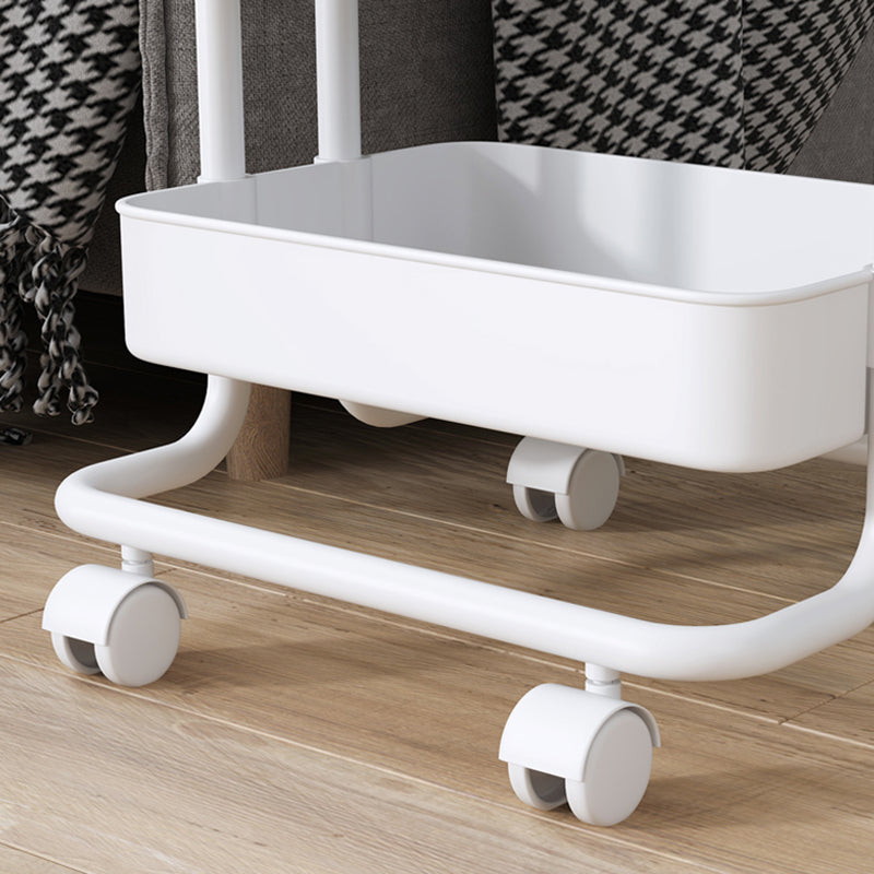 Open Industrial Etagere Bookshelf Steel Frame Plastic Shelf Bookshelf with Caster Wheels Clearhalo 'Bookcases' 'furn' 'furn_bookcases' 'Furniture' 'furniture_bookcases' 'Office Furniture' 4859357