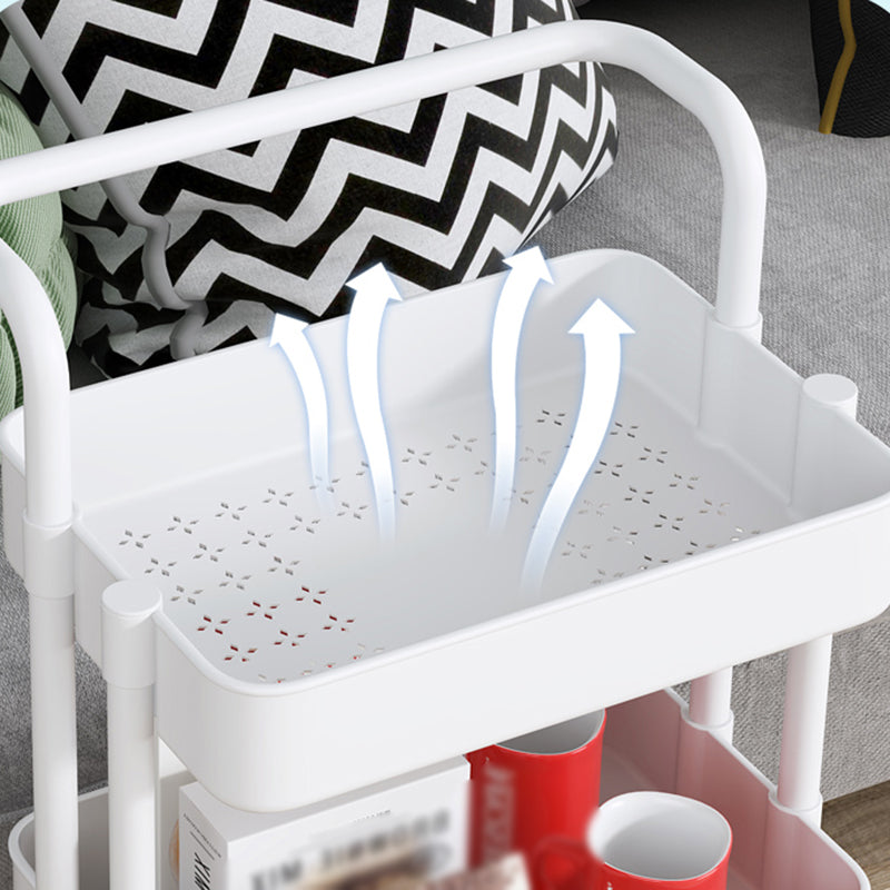 Open Industrial Etagere Bookshelf Steel Frame Plastic Shelf Bookshelf with Caster Wheels Clearhalo 'Bookcases' 'furn' 'furn_bookcases' 'Furniture' 'furniture_bookcases' 'Office Furniture' 4859364