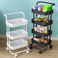 Open Industrial Etagere Bookshelf Steel Frame Plastic Shelf Bookshelf with Caster Wheels Clearhalo 'Bookcases' 'furn' 'furn_bookcases' 'Furniture' 'furniture_bookcases' 'Office Furniture' 4859368