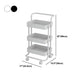 Open Industrial Etagere Bookshelf Steel Frame Plastic Shelf Bookshelf with Caster Wheels Clearhalo 'Bookcases' 'furn' 'furn_bookcases' 'Furniture' 'furniture_bookcases' 'Office Furniture' 4859371