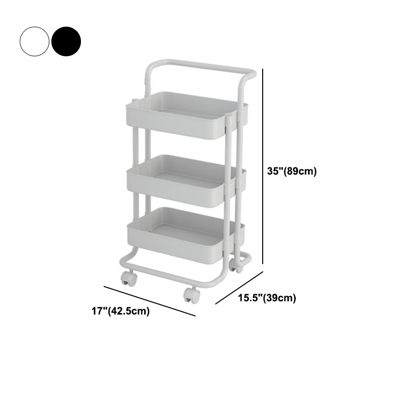 Open Industrial Etagere Bookshelf Steel Frame Plastic Shelf Bookshelf with Caster Wheels Clearhalo 'Bookcases' 'furn' 'furn_bookcases' 'Furniture' 'furniture_bookcases' 'Office Furniture' 4859371