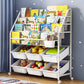 Contemporary Style Bookcase Open Back Bookshelf for Office and Home Clearhalo 'Bookcases' 'furn' 'furn_bookcases' 'Furniture' 'furniture_bookcases' 'Office Furniture' 4859376