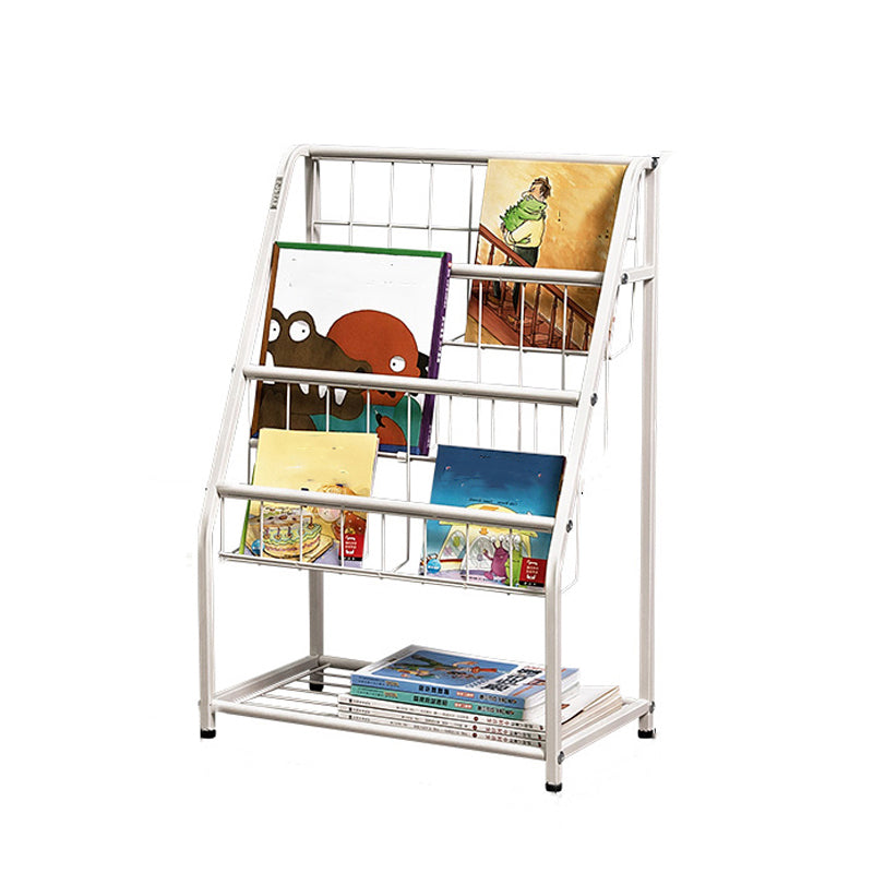 Contemporary Style Bookcase Open Back Bookshelf for Office and Home 17.5"L x 9.8"W x 25.6"H Clearhalo 'Bookcases' 'furn' 'furn_bookcases' 'Furniture' 'furniture_bookcases' 'Office Furniture' 4859377
