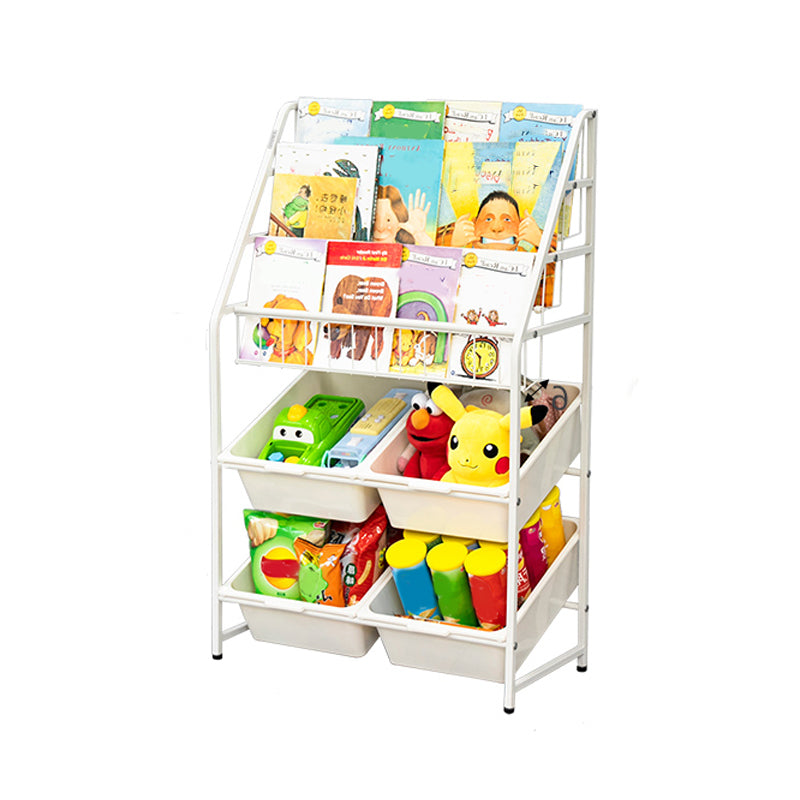 Contemporary Style Bookcase Open Back Bookshelf for Office and Home 23.6"L x 13.8"W x 39"H Clearhalo 'Bookcases' 'furn' 'furn_bookcases' 'Furniture' 'furniture_bookcases' 'Office Furniture' 4859378