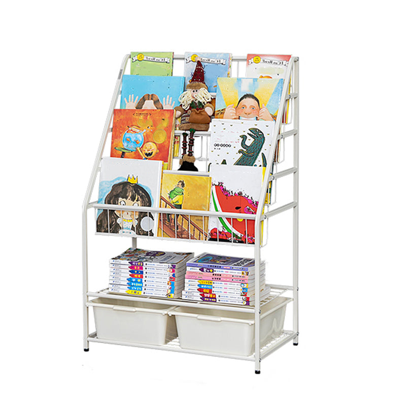 Contemporary Style Bookcase Open Back Bookshelf for Office and Home 23.6"L x 14.6"W x 37.8"H Clearhalo 'Bookcases' 'furn' 'furn_bookcases' 'Furniture' 'furniture_bookcases' 'Office Furniture' 4859381
