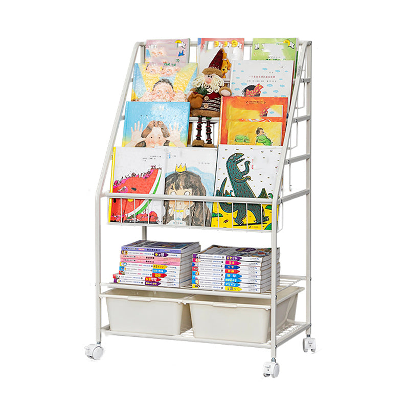 Contemporary Style Bookcase Open Back Bookshelf for Office and Home 23.6"L x 14.6"W x 39.6"H Clearhalo 'Bookcases' 'furn' 'furn_bookcases' 'Furniture' 'furniture_bookcases' 'Office Furniture' 4859383