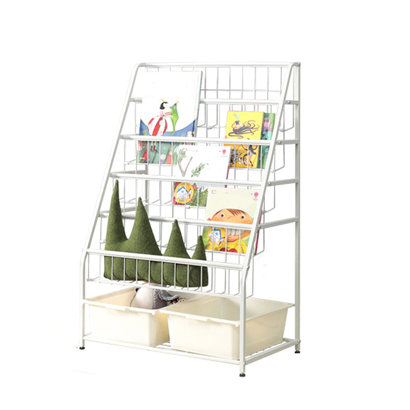 Contemporary Style Bookcase Open Back Bookshelf for Office and Home 23.6"L x 14.6"W x 36.6"H Clearhalo 'Bookcases' 'furn' 'furn_bookcases' 'Furniture' 'furniture_bookcases' 'Office Furniture' 4859384