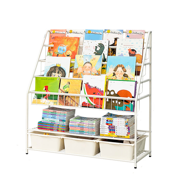 Contemporary Style Bookcase Open Back Bookshelf for Office and Home 35"L x 14.6"W x 37.8"H Clearhalo 'Bookcases' 'furn' 'furn_bookcases' 'Furniture' 'furniture_bookcases' 'Office Furniture' 4859394