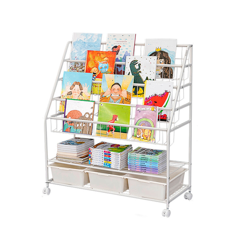 Contemporary Style Bookcase Open Back Bookshelf for Office and Home 35"L x 14.6"W x 39.6"H Clearhalo 'Bookcases' 'furn' 'furn_bookcases' 'Furniture' 'furniture_bookcases' 'Office Furniture' 4859395