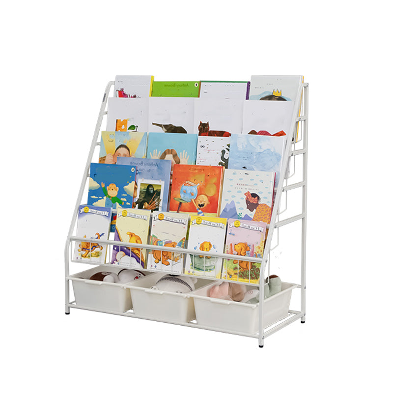 Contemporary Style Bookcase Open Back Bookshelf for Office and Home 35"L x 14.6"W x 36.6"H Clearhalo 'Bookcases' 'furn' 'furn_bookcases' 'Furniture' 'furniture_bookcases' 'Office Furniture' 4859396