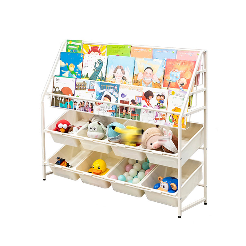 Contemporary Style Bookcase Open Back Bookshelf for Office and Home 46.9"L x 13.8"W x 39"H Clearhalo 'Bookcases' 'furn' 'furn_bookcases' 'Furniture' 'furniture_bookcases' 'Office Furniture' 4859398