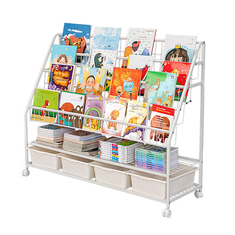 Contemporary Style Bookcase Open Back Bookshelf for Office and Home 46.9"L x 14.6"W x 37.8"H Clearhalo 'Bookcases' 'furn' 'furn_bookcases' 'Furniture' 'furniture_bookcases' 'Office Furniture' 4859401