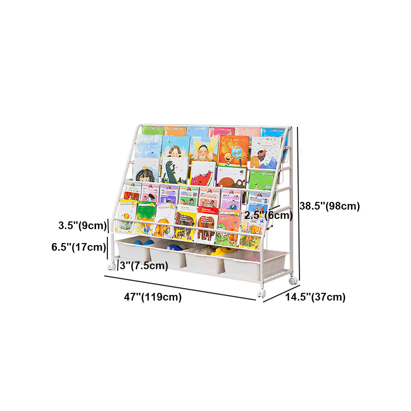 Contemporary Style Bookcase Open Back Bookshelf for Office and Home Clearhalo 'Bookcases' 'furn' 'furn_bookcases' 'Furniture' 'furniture_bookcases' 'Office Furniture' 4859406