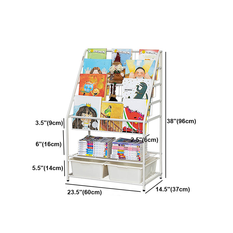 Contemporary Style Bookcase Open Back Bookshelf for Office and Home Clearhalo 'Bookcases' 'furn' 'furn_bookcases' 'Furniture' 'furniture_bookcases' 'Office Furniture' 4859417