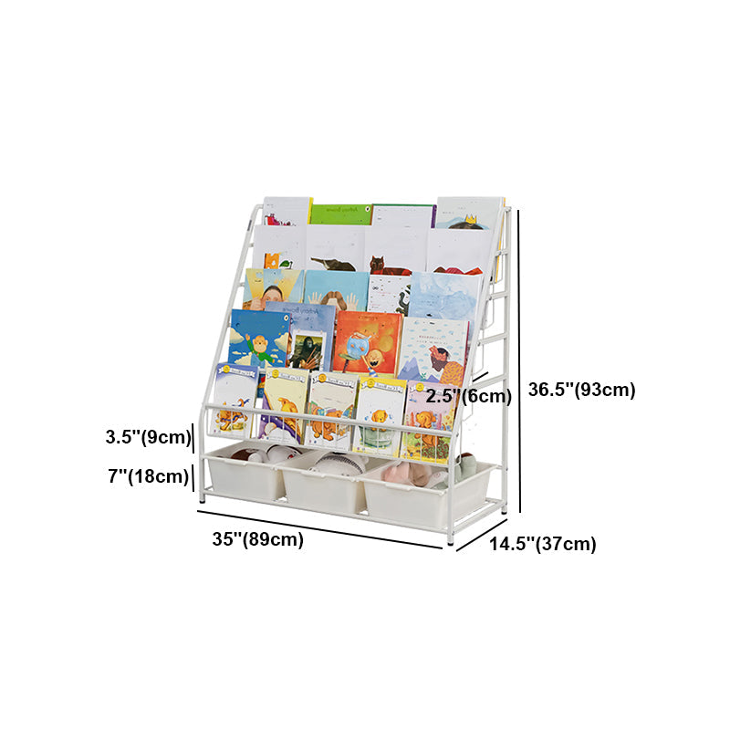 Contemporary Style Bookcase Open Back Bookshelf for Office and Home Clearhalo 'Bookcases' 'furn' 'furn_bookcases' 'Furniture' 'furniture_bookcases' 'Office Furniture' 4859423