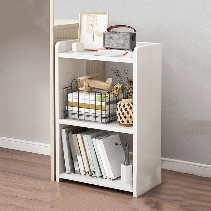 Wooden Bookcase Contemporary Style Book Shelf for Home Office 17.7"L x 9.4"W x 25.6"H White Clearhalo 'Bookcases' 'furn' 'furn_bookcases' 'Furniture' 'furniture_bookcases' 'Office Furniture' 4859428