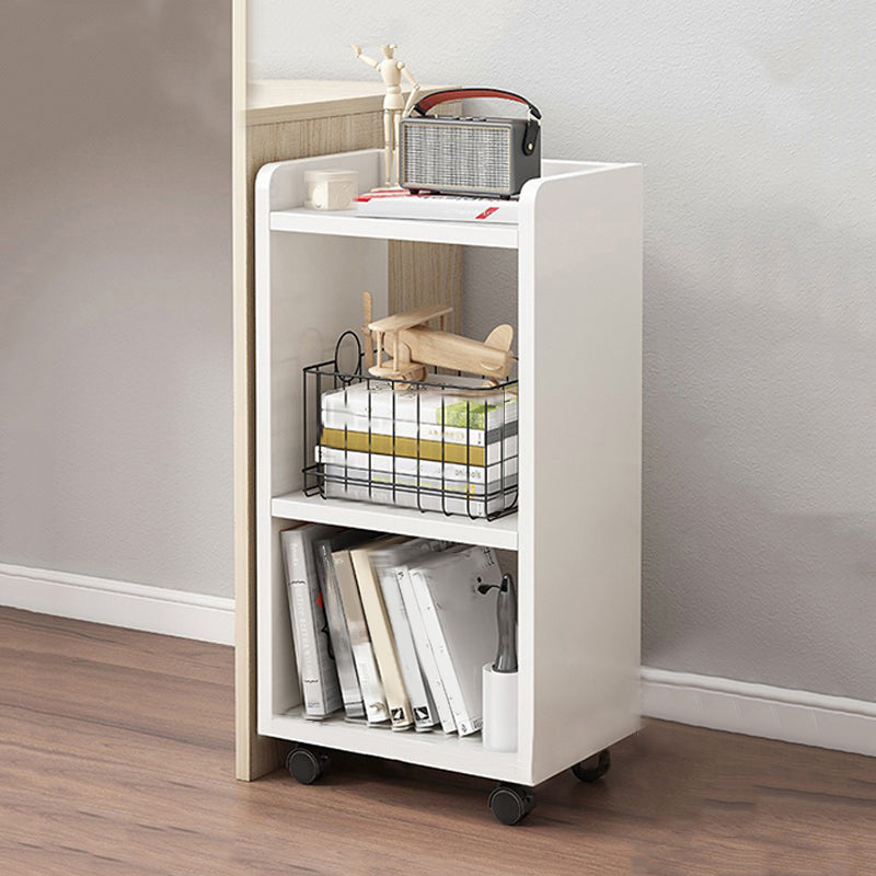 Wooden Bookcase Contemporary Style Book Shelf for Home Office 11.8"L x 9.4"W x 26"H White Clearhalo 'Bookcases' 'furn' 'furn_bookcases' 'Furniture' 'furniture_bookcases' 'Office Furniture' 4859435